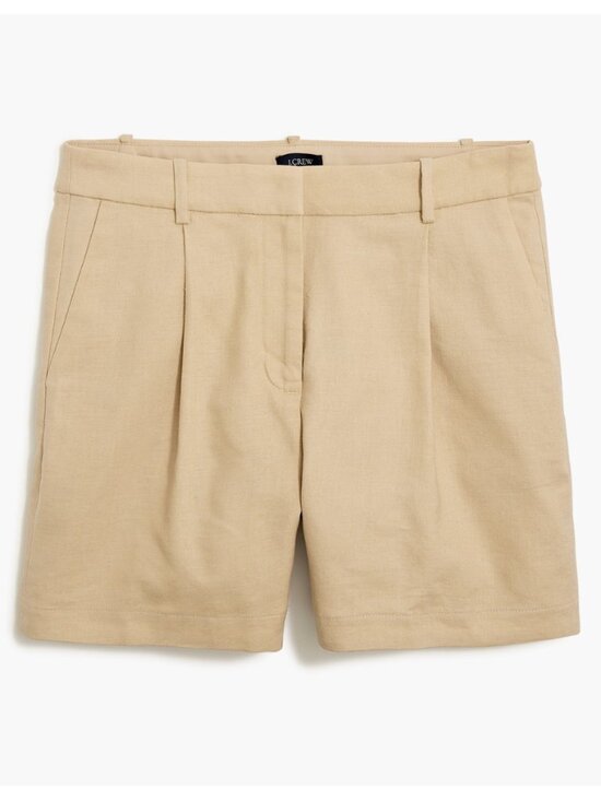 J. Crew Pants - J. Crew Women's Refined Linen-Blend Structured Short in Vintage Sandstone Sz. 12
